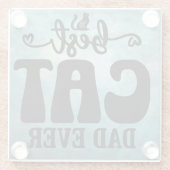 Beste Cat Dad Onderzetter (Achterkant)