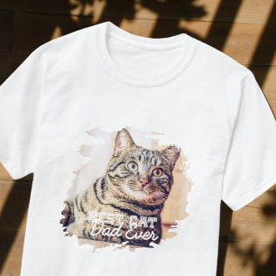Beste Cat Dad Ooit Eenvoudige Moderne Grunge Cool  T-shirt