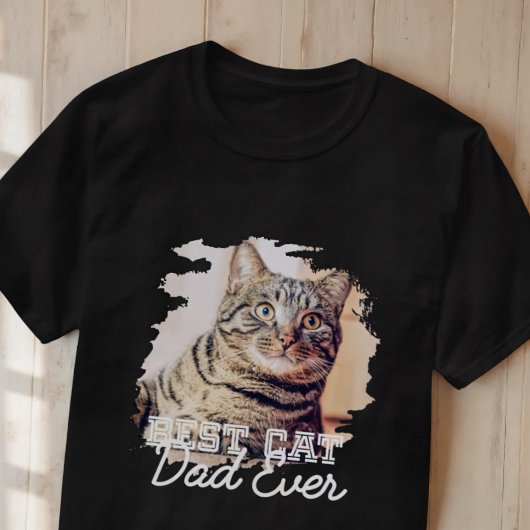 Beste Cat Dad Ooit Eenvoudige Moderne Grunge Cool  T-shirt