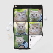 Beste CAT DAD ooit - Golfer - Persoonlijke foto 5 Golfhanddoek (Insitu)