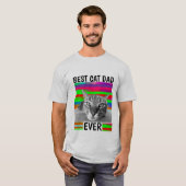 BESTE CAT DAD OOIT MANNEN T-SHIRTS (Voorkant volledig)