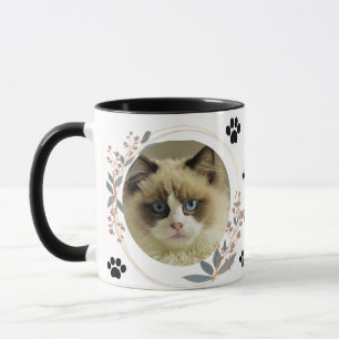 Beste Cat Dad Ooit Moderne Custom Photo Mok