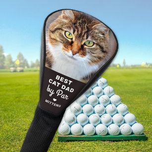 Beste CAT-DAD op basis van Par Custom Pet-foto op  Golfheadcover