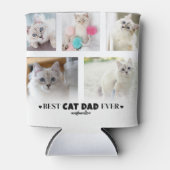 Beste Cat Dad Pet Foto Blikjeskoeler (Voorkant)