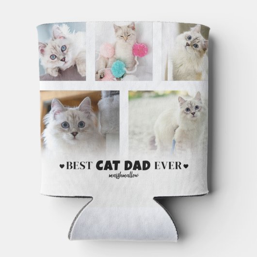 Beste Cat Dad Pet Foto Blikjeskoeler (Achterkant)