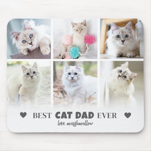 Beste Cat Dad Pet Foto Muismat (Voorkant)