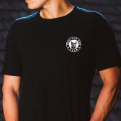 Beste Cat Dog Dad Ooit Custom Photo Zwart & Wit T-shirt