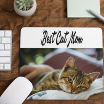 Beste Cat mam Foto Zwarte tekst