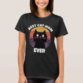 BESTE CAT MAM OOIT  RETRO CIRCLE T-Shirts (Voorkant)