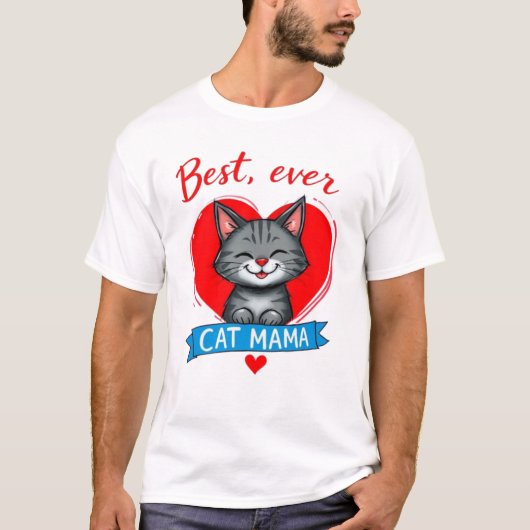 Beste CAT MAMA T-shirt (Voorkant)