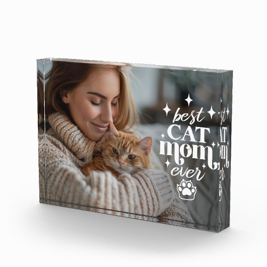 Beste CAT moeder ooit moederdag Fotoblokken (Rechts)