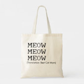 Beste Cat Moeder Vertaling Tote Bag (Achterkant)