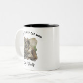 Beste Cat Mom Border Mok (Voorkant links)
