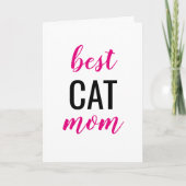 Beste Cat Mom Moederdag Kaart (Voorkant)