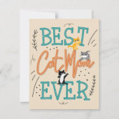 Beste Cat Mom Moederdag Kaart (Voorkant)