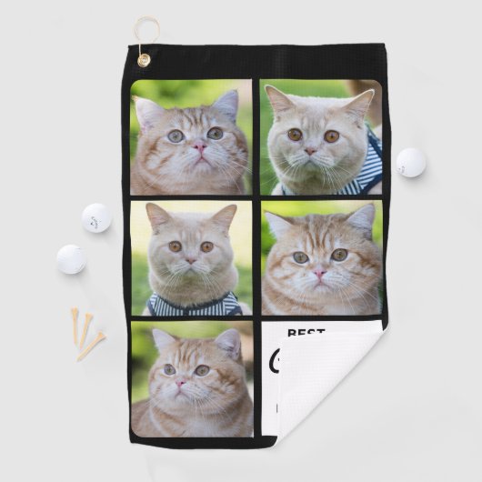 Beste CAT-MOM ooit - Golfer - Persoonlijke foto 5 Golfhanddoek (Insitu)