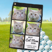 Beste CAT-MOM ooit - Golfer - Persoonlijke foto 5 Golfhanddoek