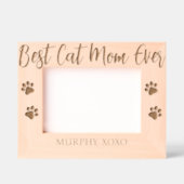 Beste Cat Mom ooit op maat gegraveerd houten Lijst (Voorkant)