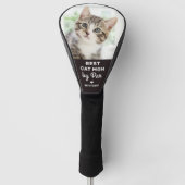 Beste CAT-MOM op Par Custom Pet-foto op maat Golfheadcover (Voorkant)