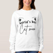 Beste Cat Mom Sweatshirt ter wereld - Freefit Dame (Voorkant)