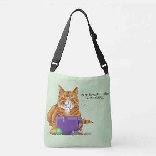 Beste Cat Mum Moederdag Crossbody Tas (Voorkant)
