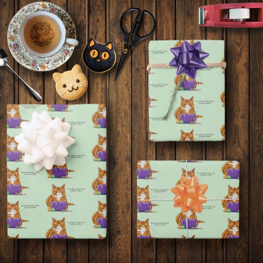 Beste Cat Mum Moederdag Inpakpapier Vel