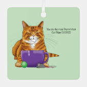 Beste Cat Mum Moederdag Metalen Ornament (Voorkant)