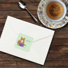 Beste Cat Mum Moederdag Vierkante Sticker