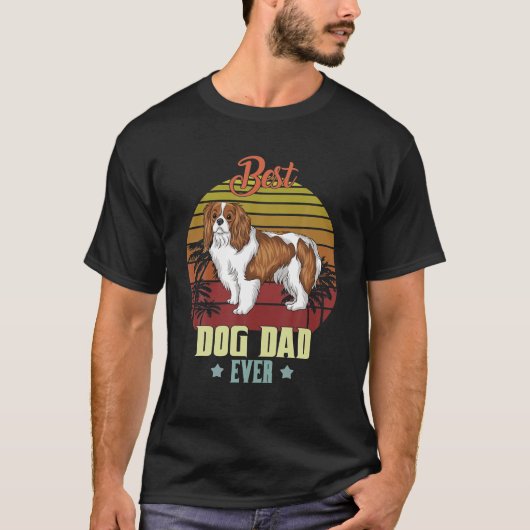 Beste Cavalier King Charles Spaniel Papa Ooit Vade T-shirt (Voorkant)