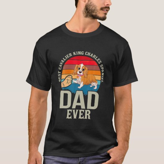 Beste Cavalier King Charles Spaniel vader ooit Coo T-shirt (Voorkant)