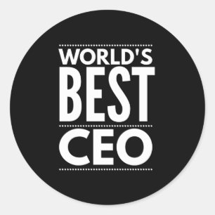 Beste CEO van werelden Ronde Sticker