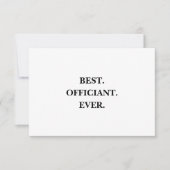 Beste ceremoniemeester ooit Bedankt kaart - Brief- (Voorkant)