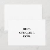 Beste ceremoniemeester ooit dank je kaart - brief- (Voorkant / Achterkant)
