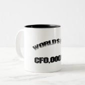 Beste CFO ter wereld.000.000 Tweekleurige Koffiemok (Voorkant links)