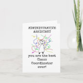 Beste Chaos Coördinator, Admin Assistant Kaart (Voorkant)