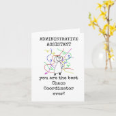 Beste Chaos Coördinator, Admin Assistant Kaart (Gele Bloem)