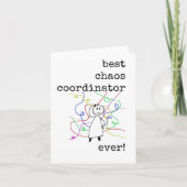 Beste Chaos Coordinator, Boss Appreciation Kaart (Voorkant)