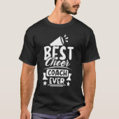 Beste cheercoach ooit t-shirt (Voorkant)