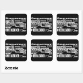 Beste Cheerleaders: Grootste Cheerleader Vierkante Sticker (Vel)