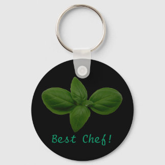 Beste Chef! Basil Leaf Sleutelhanger