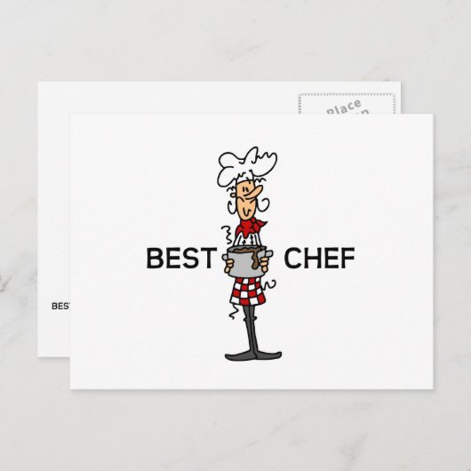 Beste Chef Briefkaart (Voorkant / Achterkant)