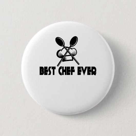 Beste Chef Ever Ronde Button 5,7 Cm (Voorkant)