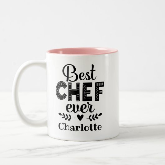 Beste Chef Ever Tweekleurige Koffiemok (Links)
