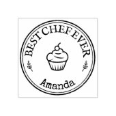 Beste Chef-kok ooit - Gepersonaliseerde zelfgemaak Rubberstempel (Afrduk)