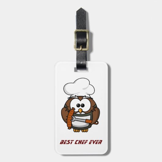 Beste Chef ooit Bagagelabel (Voorkant verticaal)