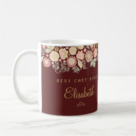 Beste chef ooit gepersonaliseerde naam elegant koffiemok