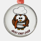 Beste Chef ooit Metalen Ornament (Voorkant)