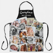 Beste Chef Ooit Moderne Fotocollage Overal Print Schort (Voorkant)