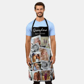Beste Chef Ooit Moderne Fotocollage Overal Print Schort (Gedragen)