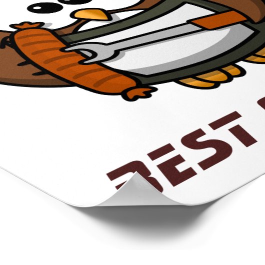 Beste Chef ooit Poster (Hoek)